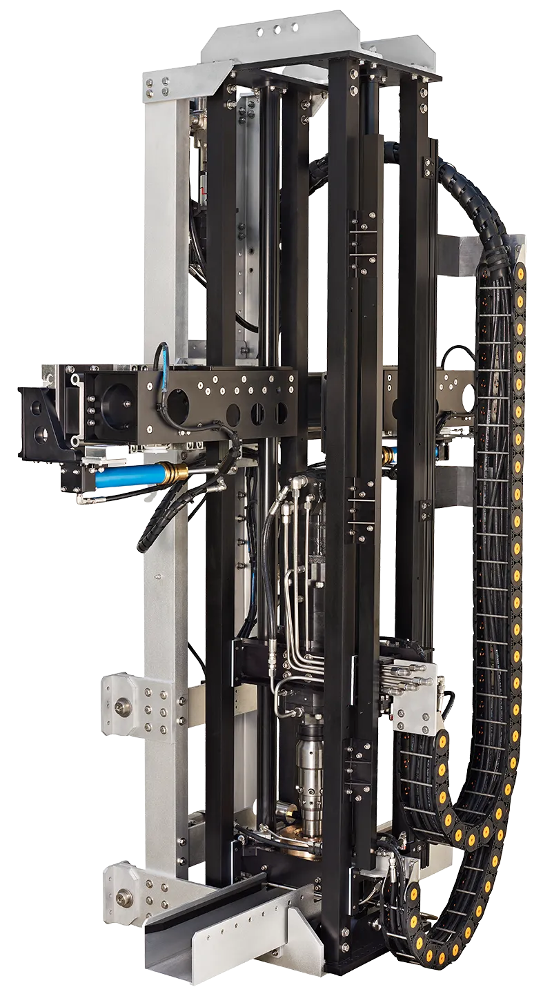 Remotely Operated Core Sampler with tool handling, subsea drill head, and subsea hydraulic power
